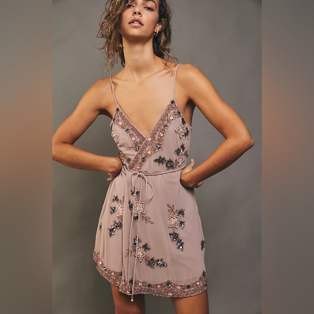 Free People Sweetest Thing Wrap Dress